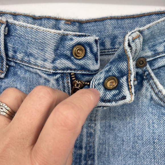 Vintage Wrangler High-Rise Jeans – Made in USA – Size 14 REG (Fits Modern 8–10) - Picture 3 of 7